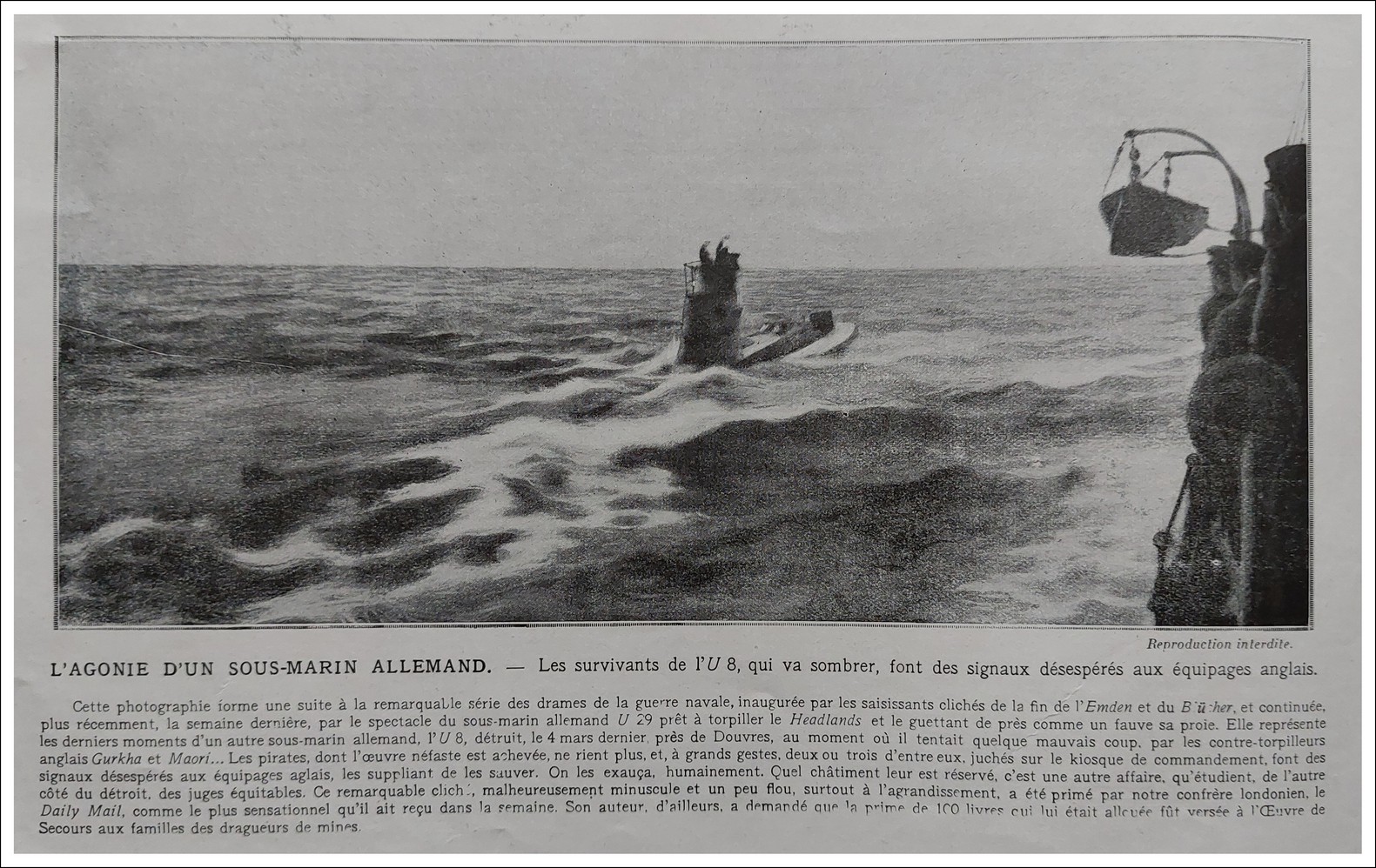 Sous marin allemand U8