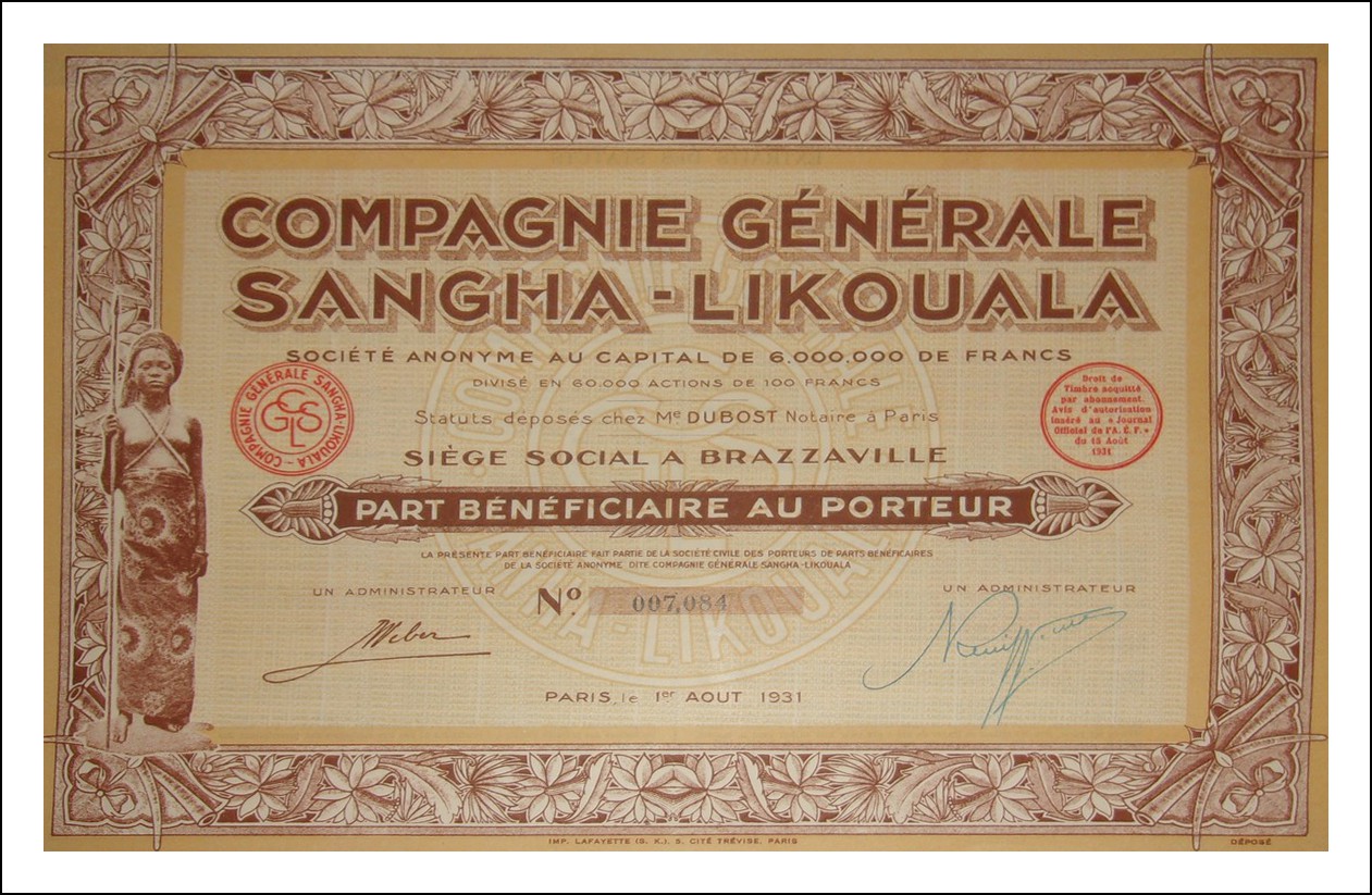 Compagnie Générale Sangha Likouala - part au porteur.jpg