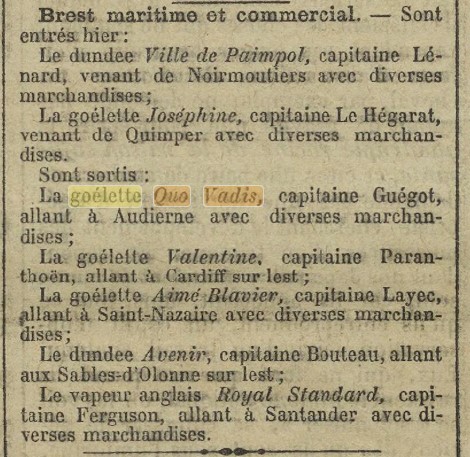 QUO VADIS La Dépêche de Brest 1904-02-23.jpg