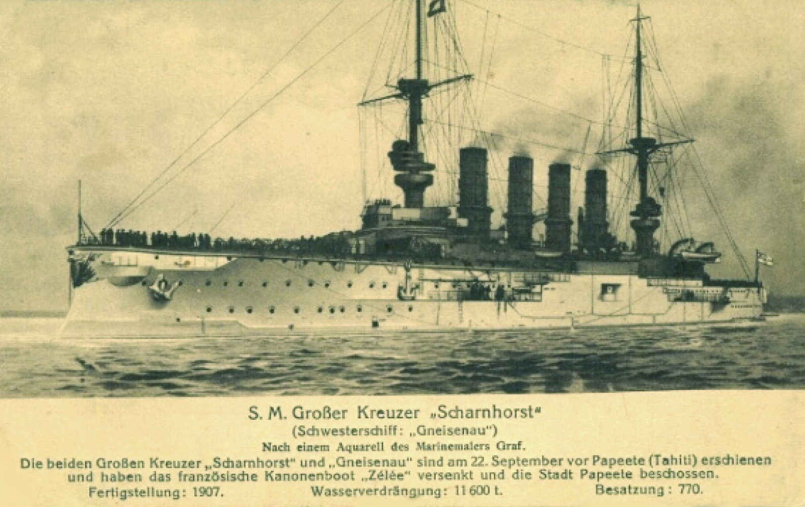 SCHARNHORST – Croiseur allemand – IV – .jpg