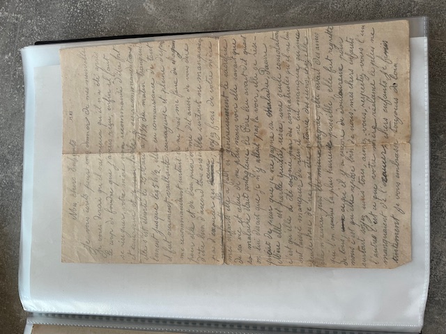Lettre de Cuvillier Jules a ses enfants