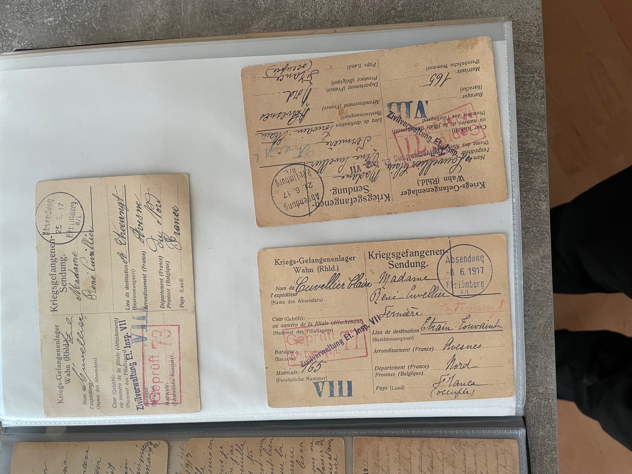 Courriers Jules Chrysostôme et Clara