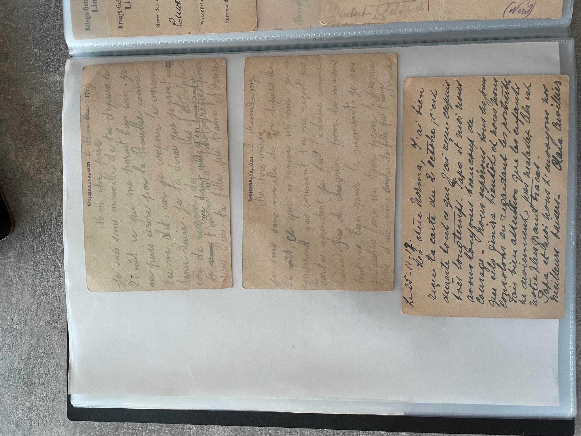 Lettre de Norma à ses parents verso