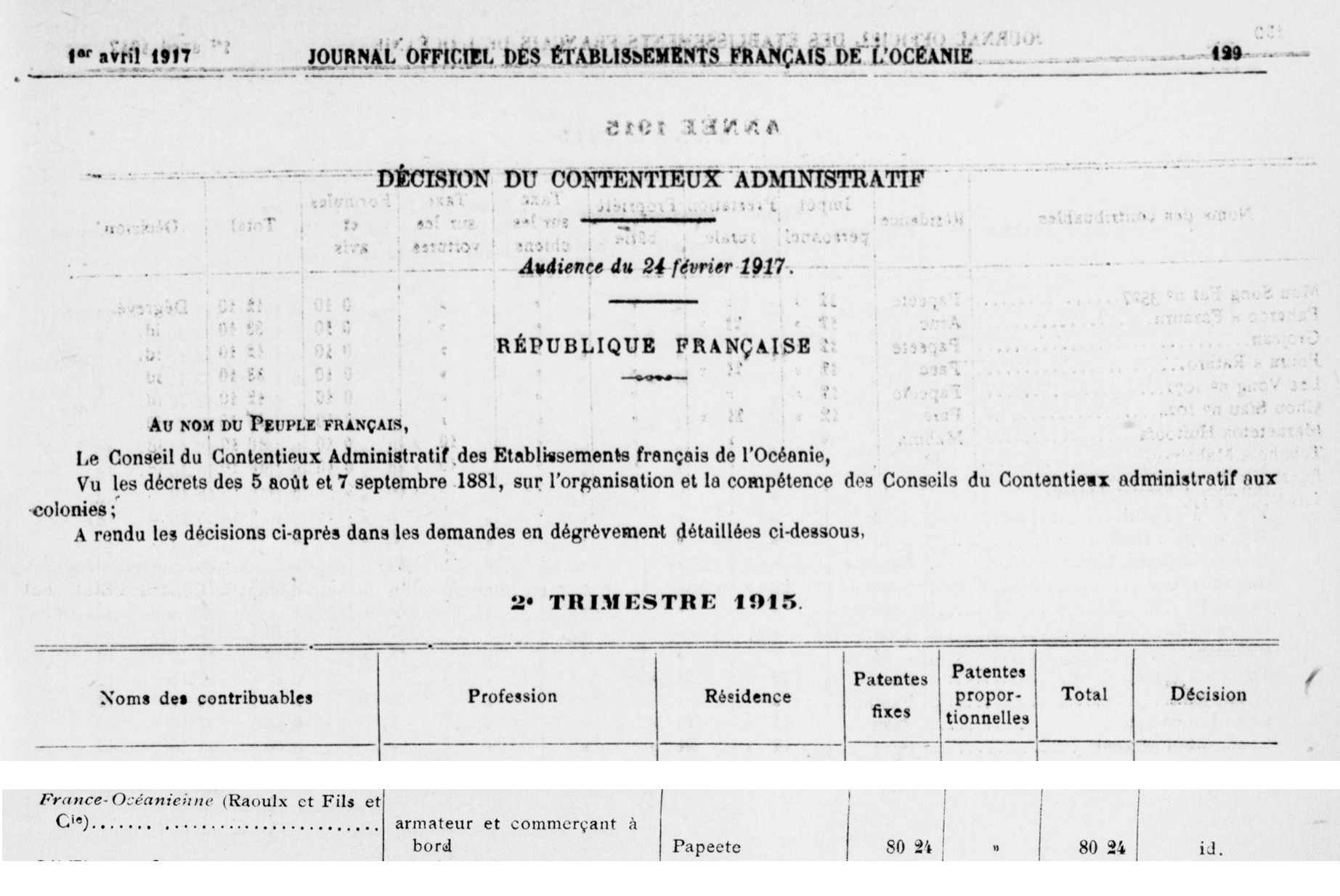 FRANCE OCEANIENNE Journal officiel des établissements français Océanie 1917-04-01.jpg