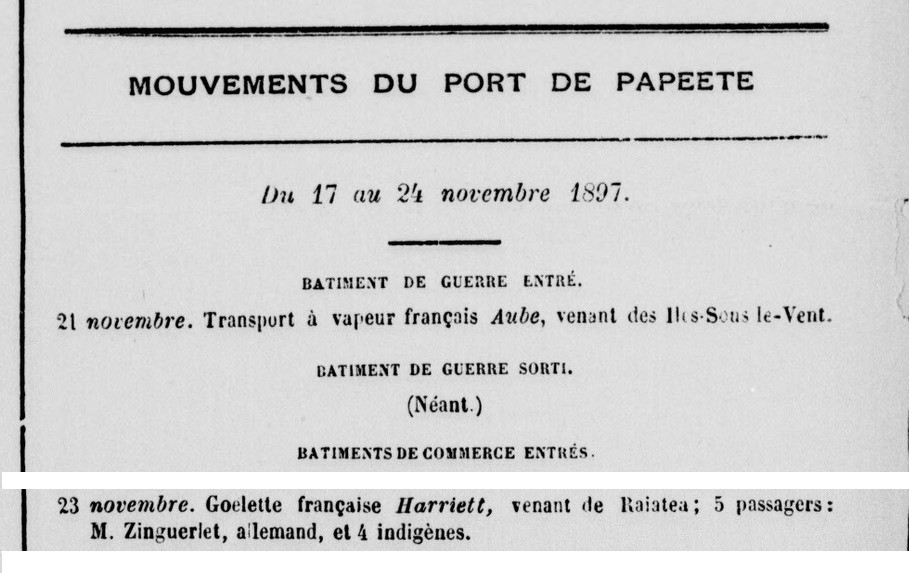 HARRIETT Journal officiel des établissements français Océanie 1897-11-25.jpg