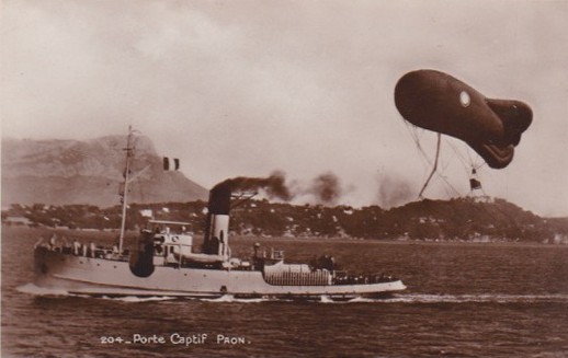 PAON tractant un ballon Caquot