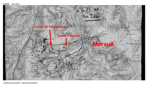 163e DI carte Etat-Major Mars-Avril 1918 Moreuil 2.jpg
