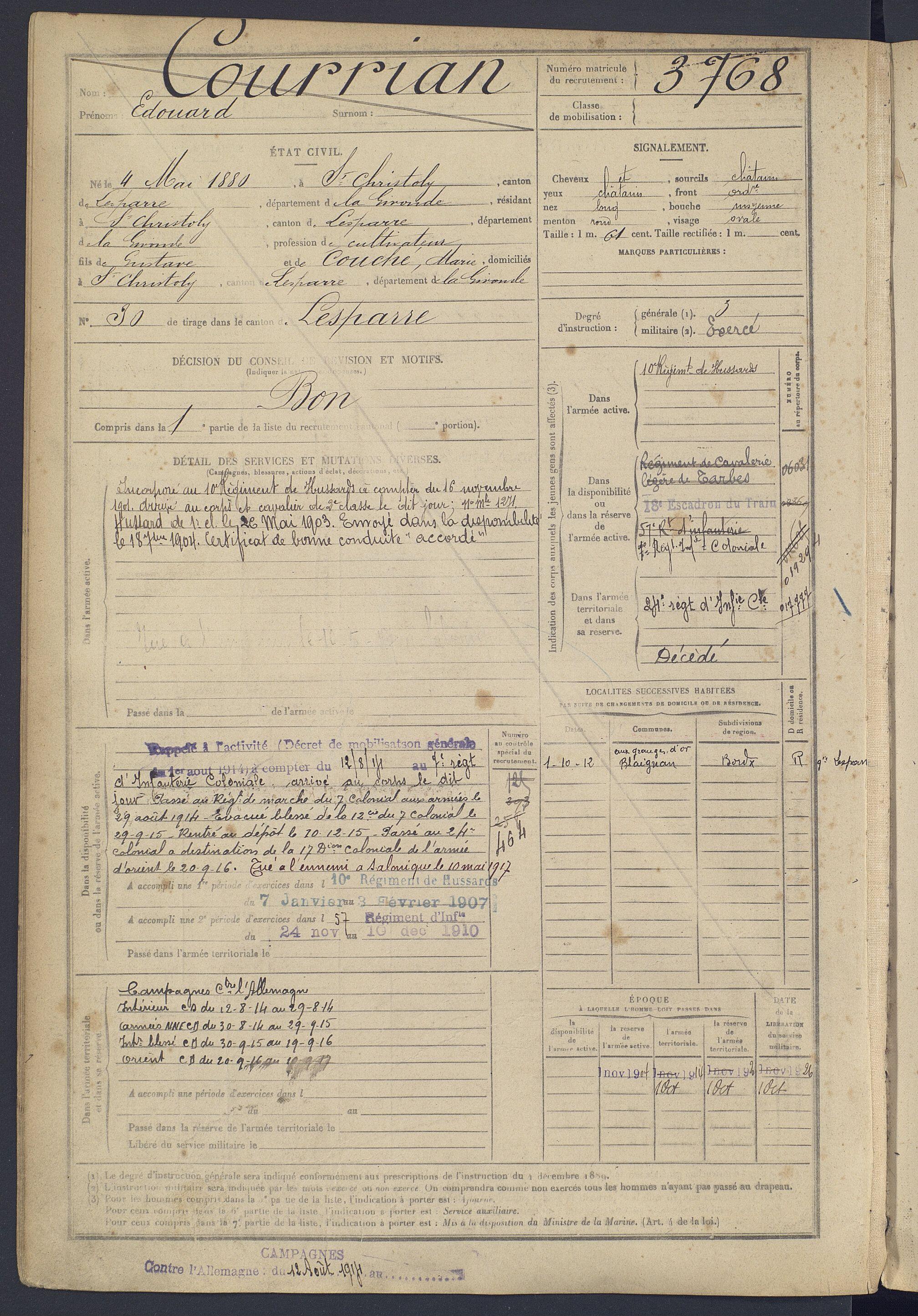 Fiche Matricule Édouard Courrian.jpg