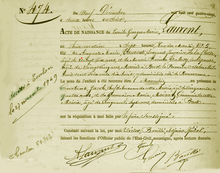 LAURENT (E.-G.-M.) - Naissance - .JPG