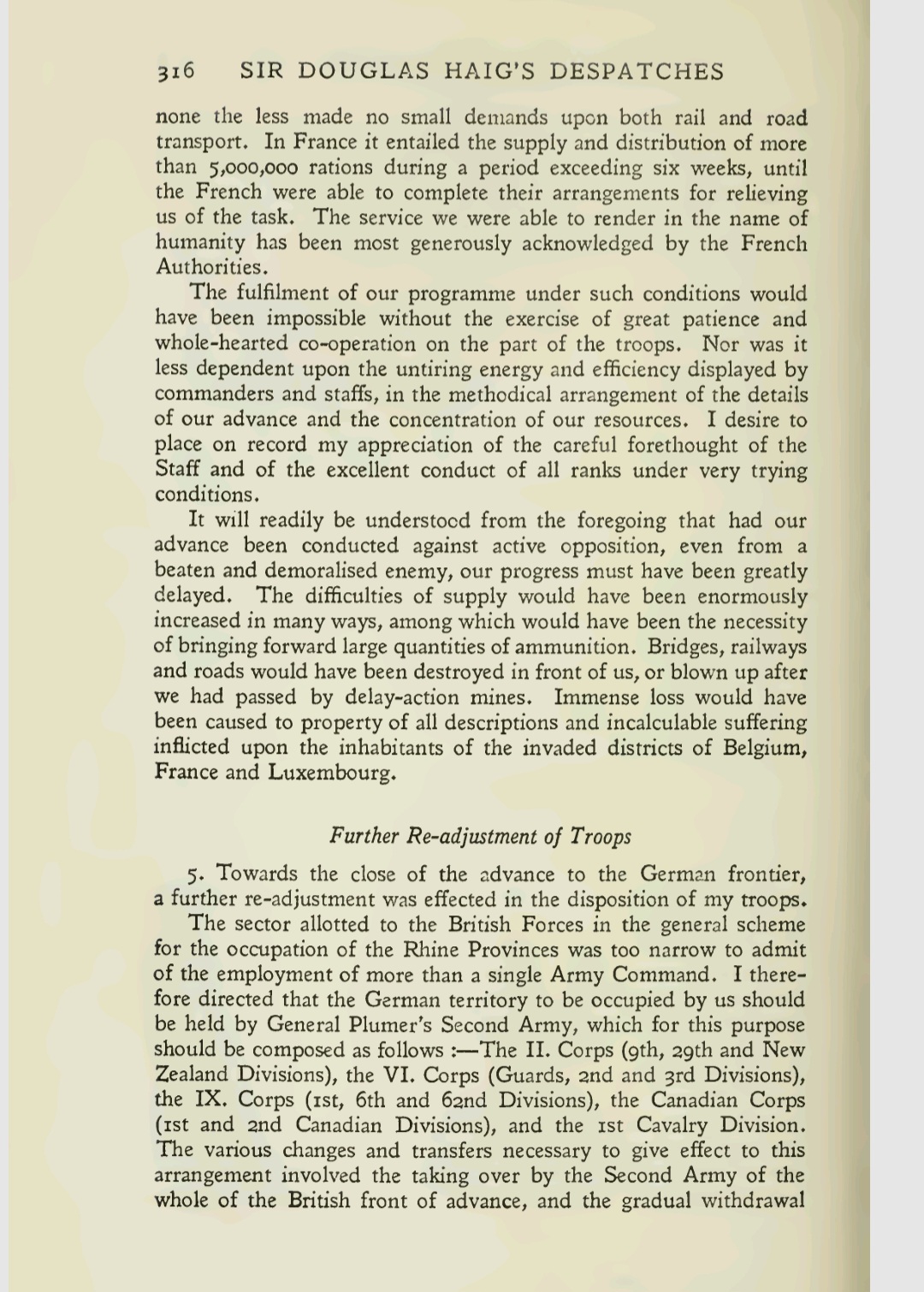 Dépêches de Sir Douglas Haig, éditions Dent & Sons, Londres 1919.