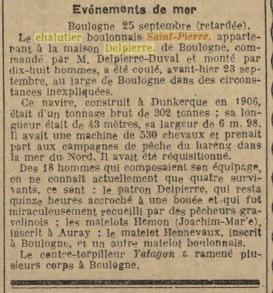 SAINT PIERRE La Dépêche de Brest 1915-09-27.jpg