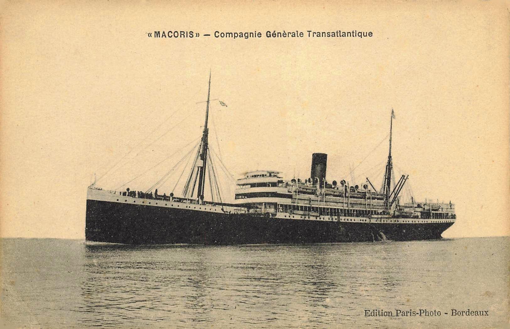 MACORIS, ex-BÜRGERMEISTER allemand – Paquebot mixte – I – .jpg
