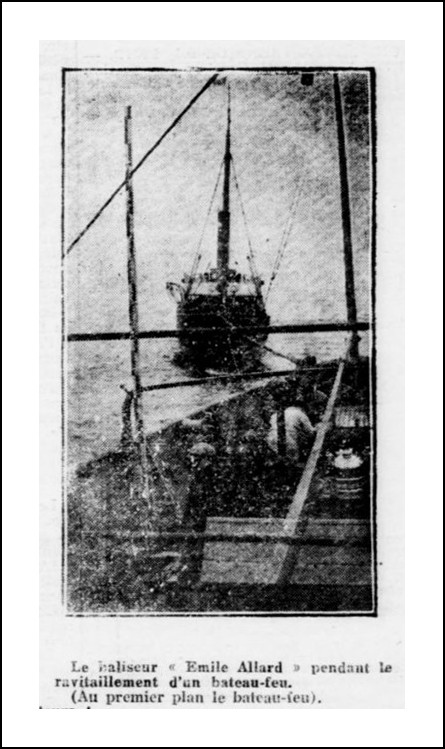 EMILE ALLARD en mer