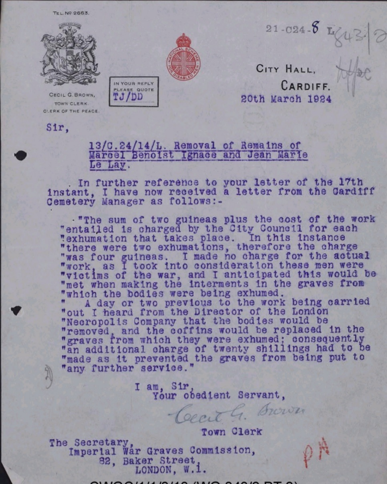 Archives CWGC, Royaume-Uni.