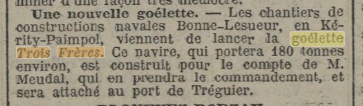 TROIS FRERES La Dépêche de Brest 1910-08-10.jpg