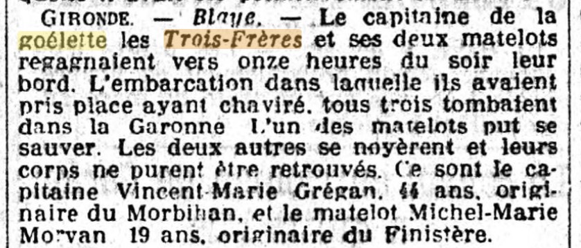 TROIS FRERES Le Matin 1916-02-10.jpg