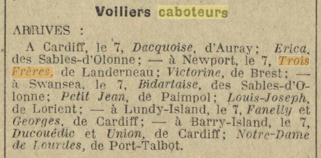 TROIS FRERES La Dépêche de Brest 1915-11-13.jpg