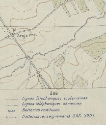 Légende sur canevas de tir