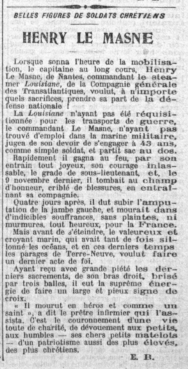 Henri Le Masne de Chermont
