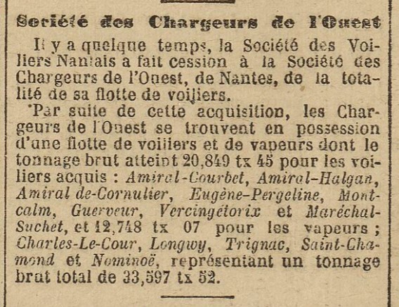 Société Anonyme des Chargeurs de l'Ouest