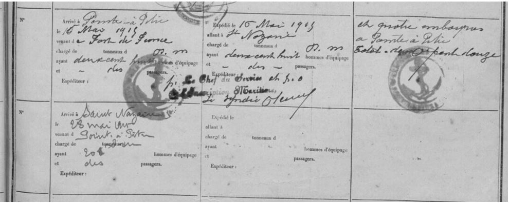 La Champagne Arrival St. Nazaire 28 May 1915.JPG