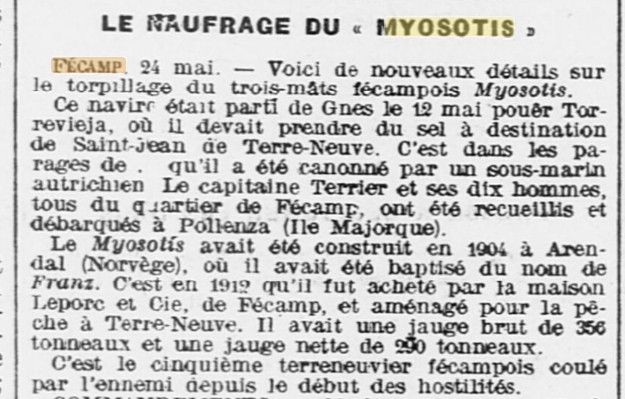 MYOSOTIS L'Ouest Eclair 1916-05-25.jpg