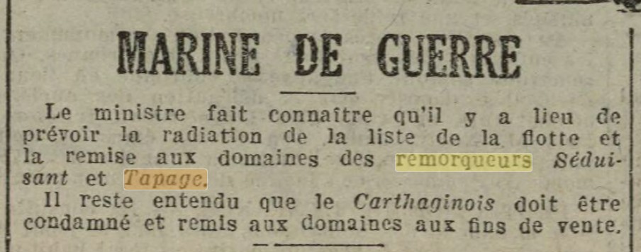 TAPAGE La Dépêche de Brest 1922-11-05.jpg