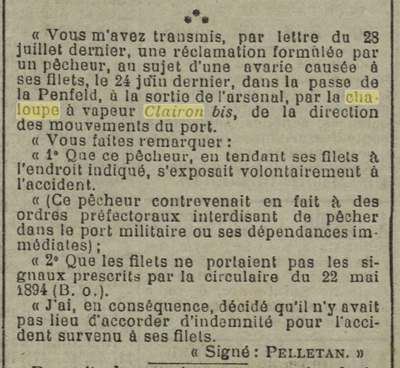 Réponse du Ministre