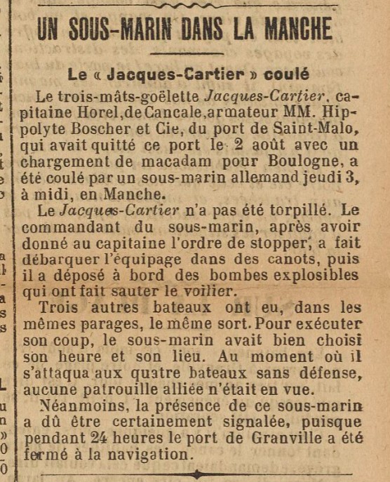 JACQUES CARTIER L'Avenir Républicain 1916-08-12.jpg