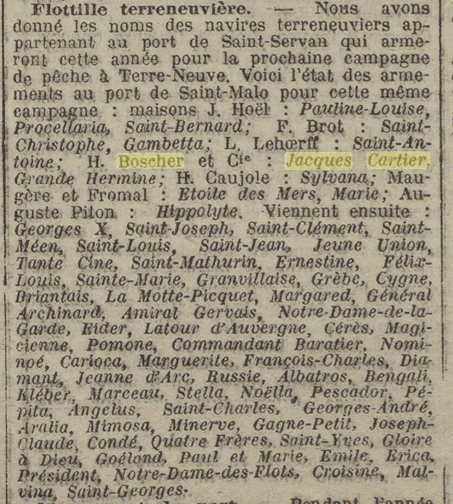 JACQUES CARTIER La Dépêche de Brest 1913-01-13.jpg