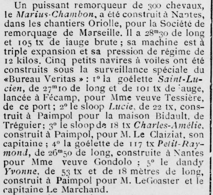 PETIT RAYMOND Gondolo Le Yacht 1894-10-20.jpg