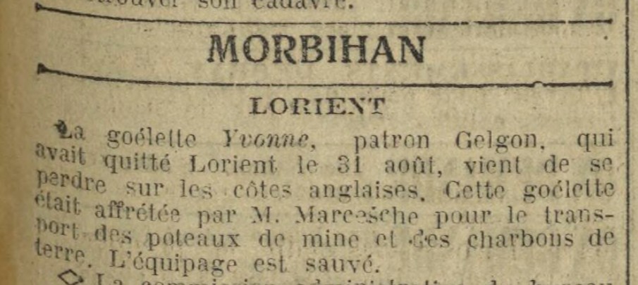 YVONNE La Dépêche de Brest 1916-09-12.jpg