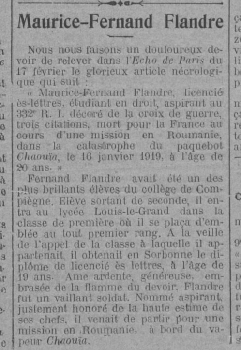 Maurice Fernand Flandre - 332 RI - CHAOUIA