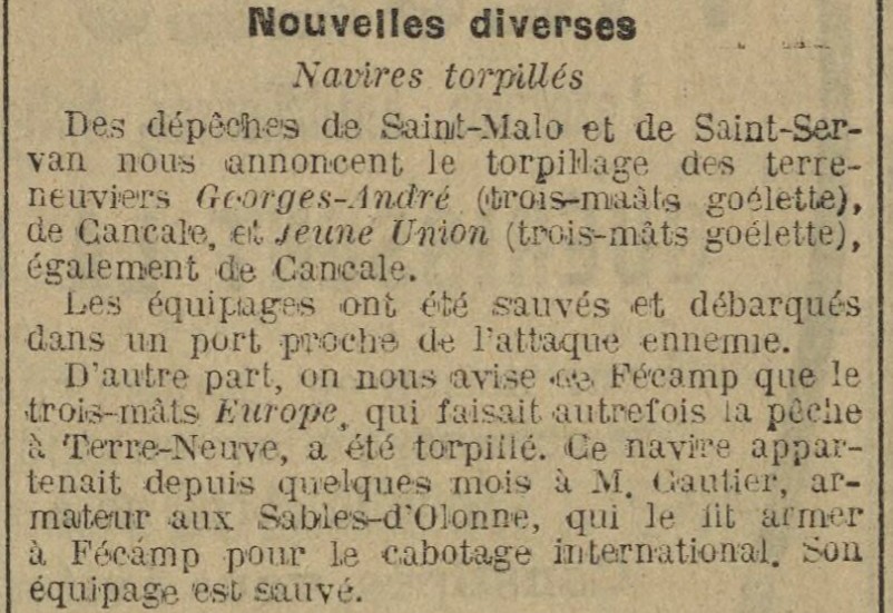 GEORGES ANDRE La Dépêche de Brest 1916-09-15.jpg