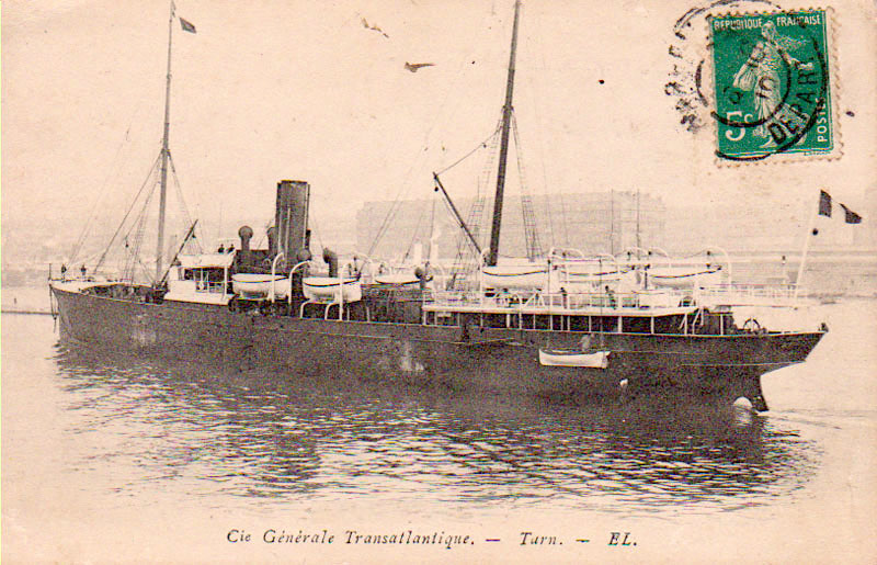CPA du cargo Tarn de la Cie Gen. Transat en 1910 à Marseille.jpg