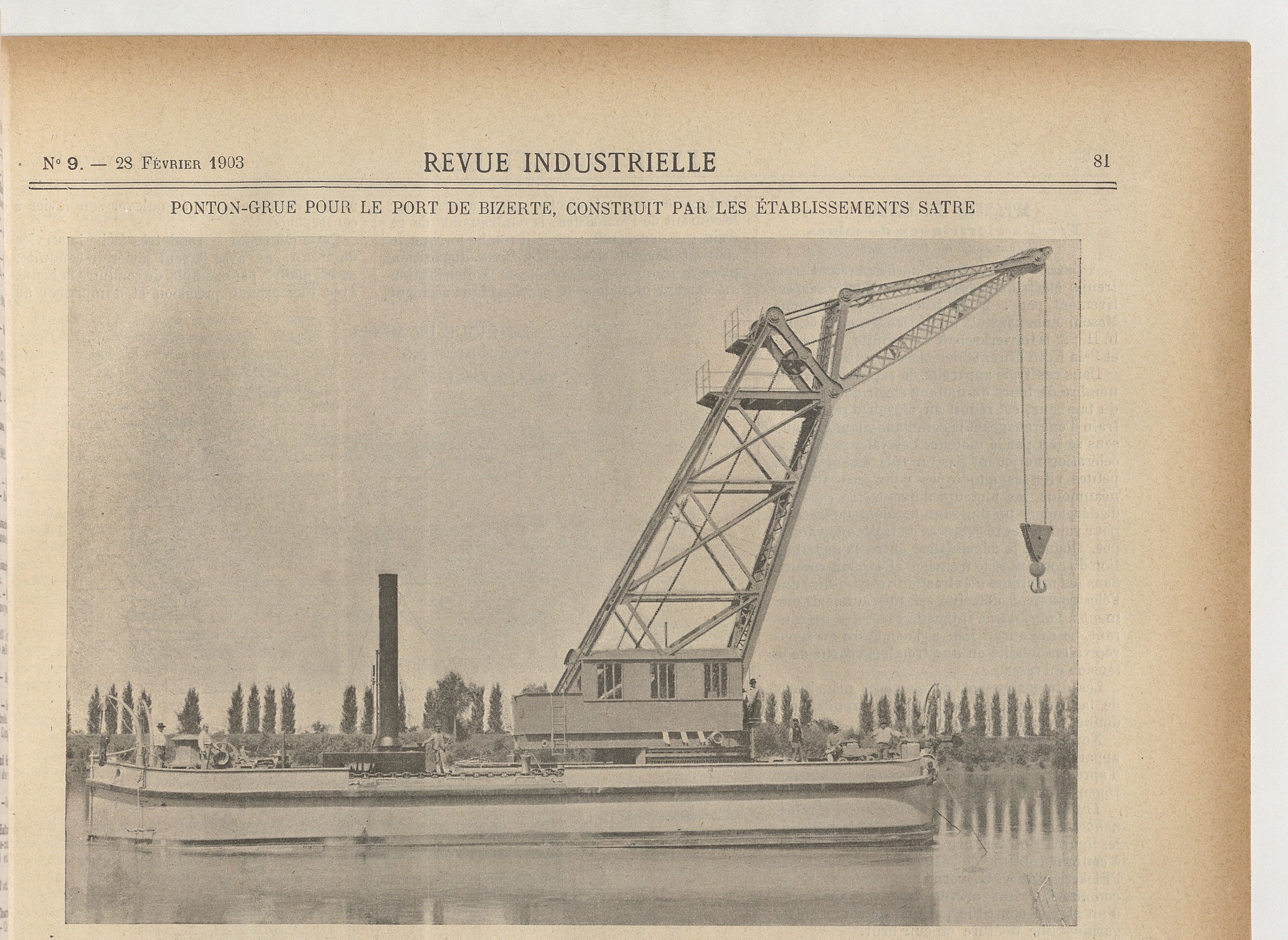 Ponton grue KEBIR