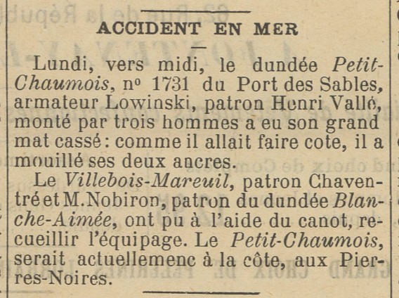 VILLEBOIS MAREUIL Le Patriote de la Vendée 1901-10-24.jpg