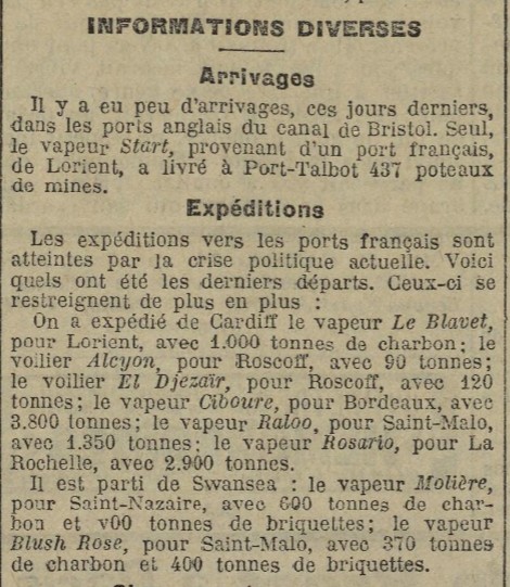 LE BLAVET La Dépêche de Brest 1914-08-03.jpg