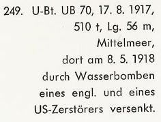 UB-70 – Sous-marin allemand - Notice - .jpg