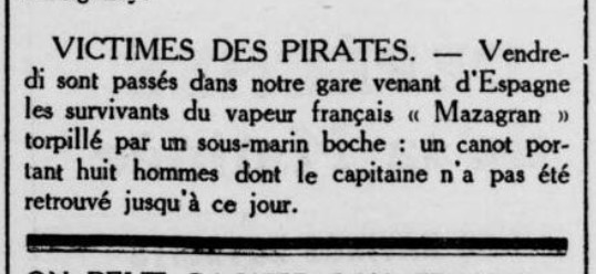 CAP MAZAGAN La Gazette de Biarritz Bayonne 1916-10-09.jpg
