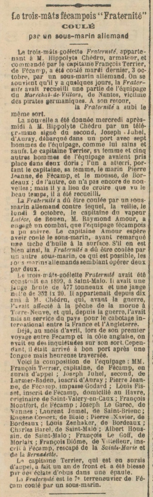 LA FRATERNITE Le Petit Havre 1916-10-08.jpg