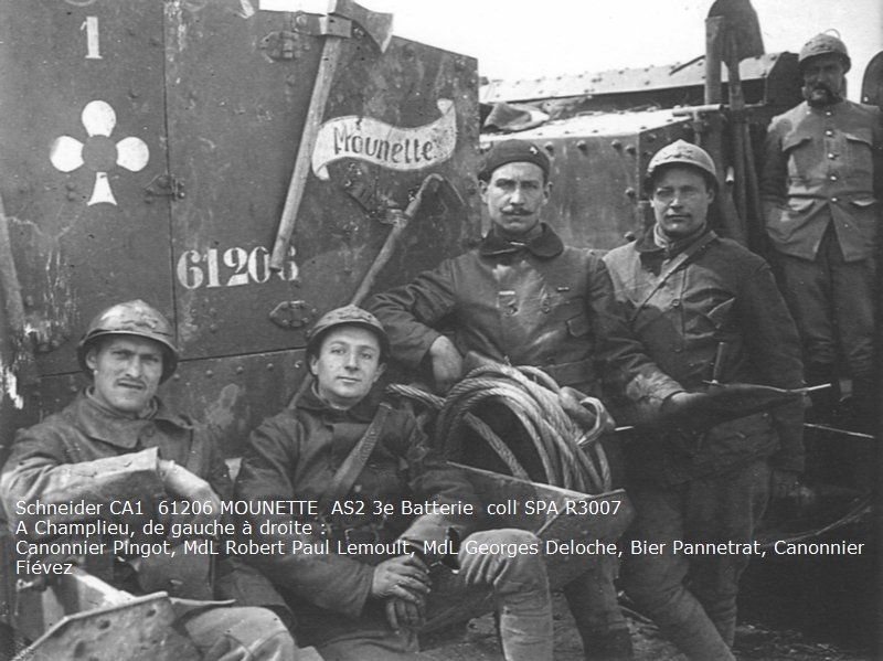 SCHNEIDER CA1 61206 MOUNETTE 02 M1 trefle Lt Delacommune photo ecpa SPA R3007.jpg