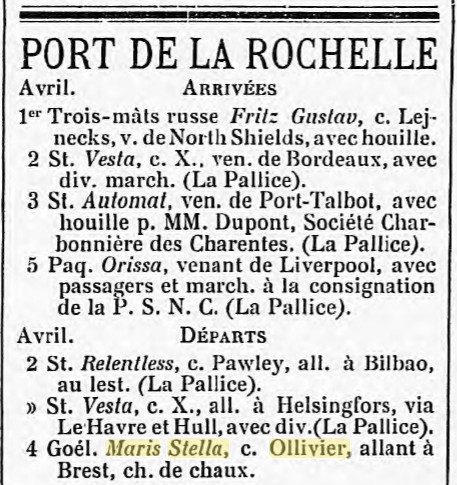 MARIS STELLA Le Courrier de la Rochelle 1913-04-05.jpg