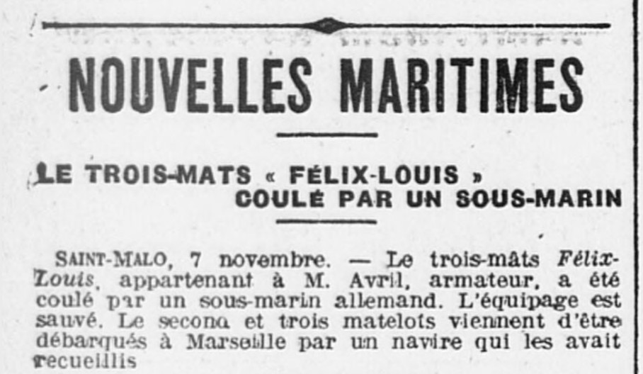 FELIX LOUIS L'Ouest Eclair 1916-11-08.jpg