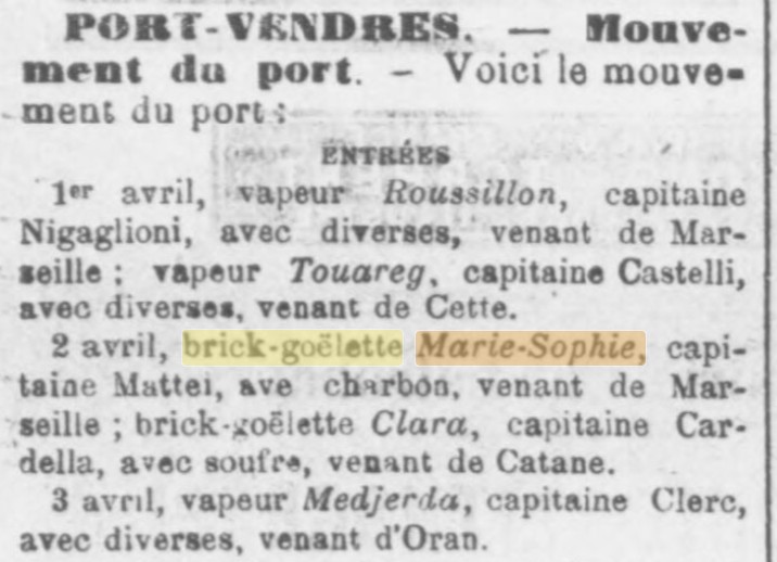 MARIE SOPHIE Le Roussillon 1900-04-09.jpg