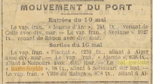 MARIE SOPHIE L'Echo d'Oran 1895-05-11.jpg