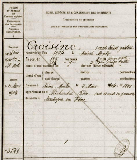 Croisine - Saint-Malo - f° 1.041, n° 3.121 - .jpg