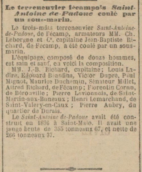 Erreur de navire
