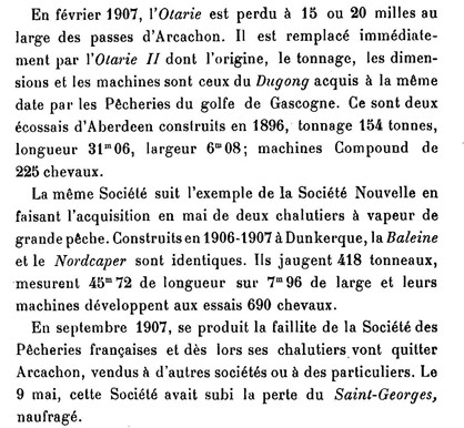 OTARIE II - Société des Pêcheries du Golfe de Gascogne