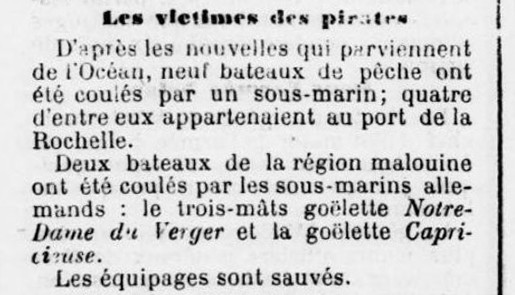 NOTRE DAME DU VERGER La Mayenne 1917-01-09.jpg